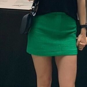 Zara Vibrant Green Mini Skirt